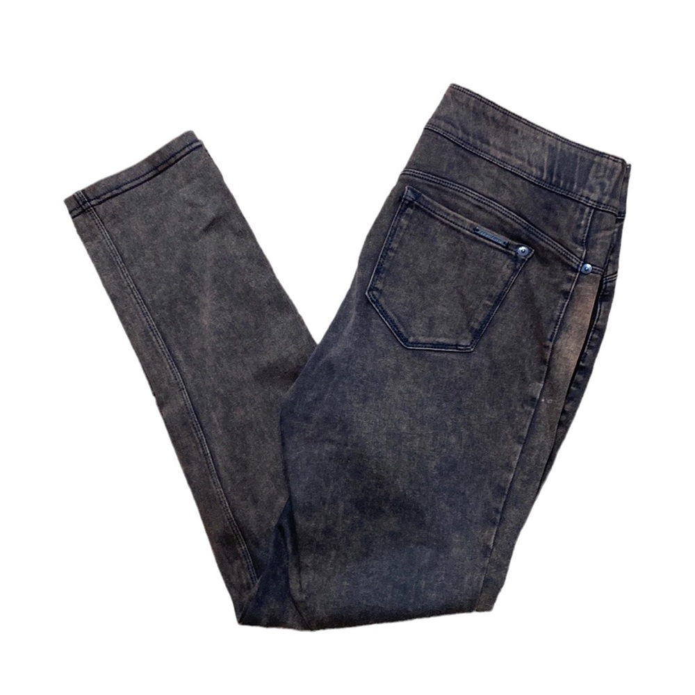 360 Degree 4-Way Stretch Skinny Cuff Brown Metallic Jeans M